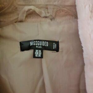 Missguide Plus Beige Fur Coat